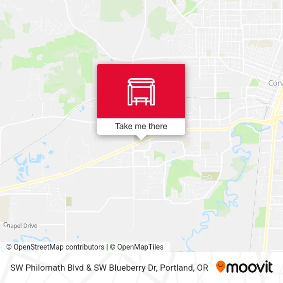 Mapa de SW Philomath Blvd & SW Blueberry Dr