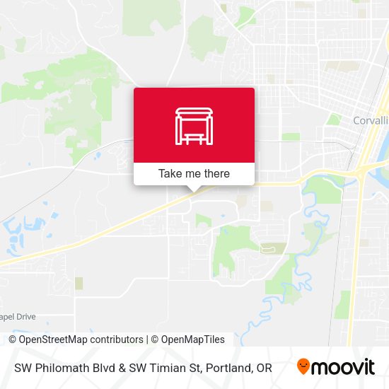 SW Philomath Blvd & SW Timian St map