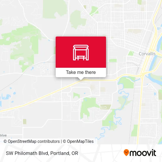 SW Philomath Blvd map