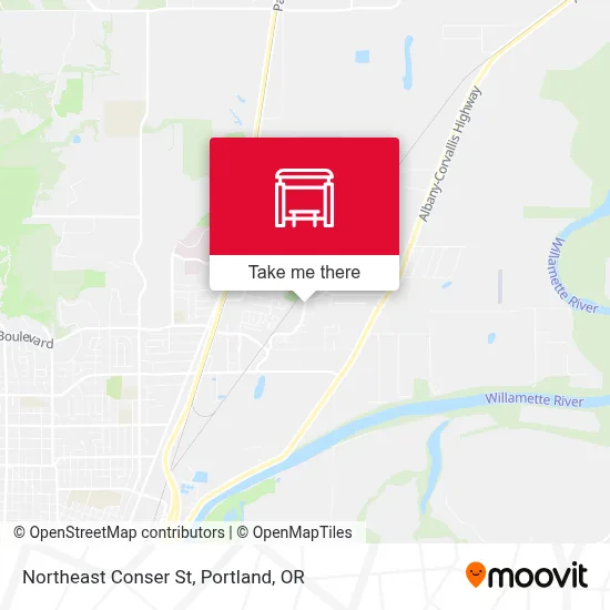 Northeast  Conser St map