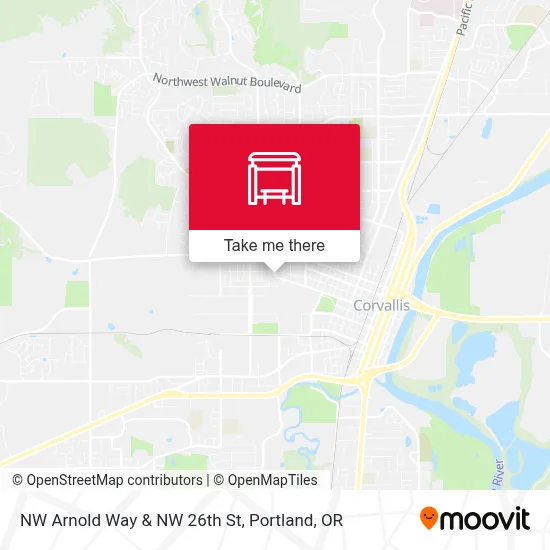 NW Arnold Way & NW 26th St map