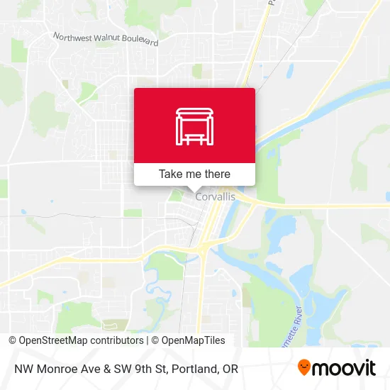 NW Monroe Ave & SW 9th St map