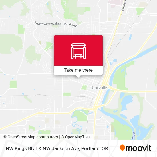 NW Kings Blvd & NW Jackson Ave map