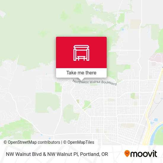 NW Walnut Blvd & NW Walnut Pl map