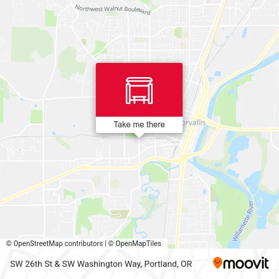 SW 26th St & SW Washington Way map