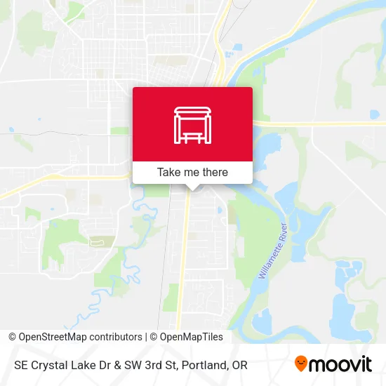 SE Crystal Lake Dr & SW 3rd St map