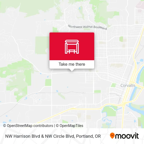 NW Harrison Blvd & NW Circle Blvd map