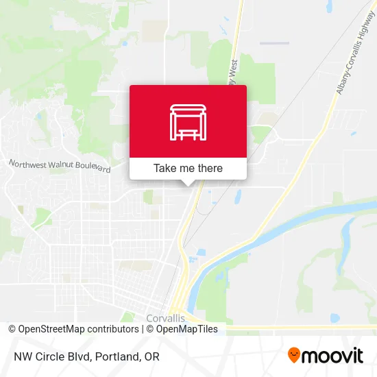NW Circle Blvd map