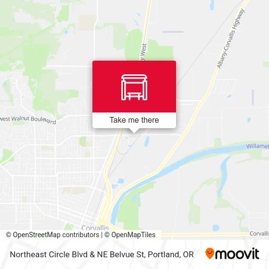 Northeast Circle Blvd & NE Belvue St map