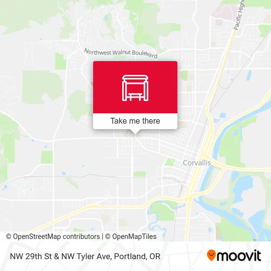 NW 29th St & NW Tyler Ave map