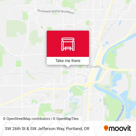 SW 26th St & SW Jefferson Way map