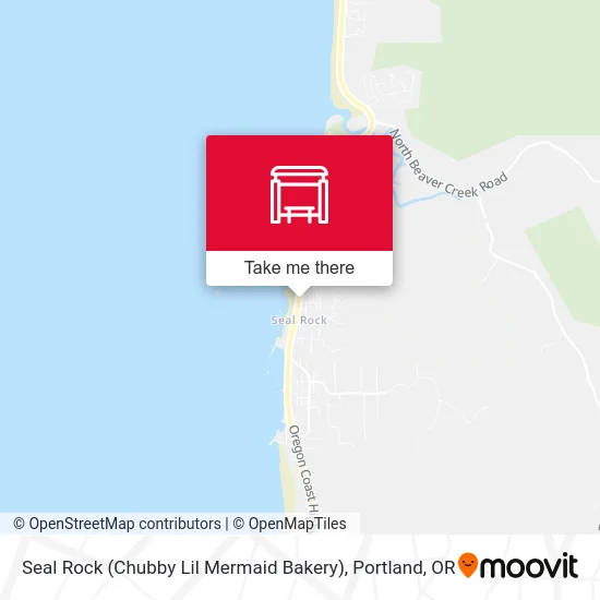 Seal Rock (Chubby Lil Mermaid Bakery) map