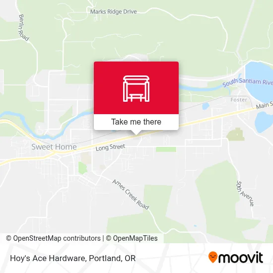 Hoy's Ace Hardware map