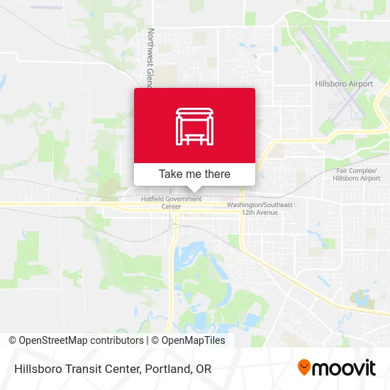 Hillsboro Transit Center map