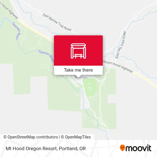 Mt Hood Oregon Resort map