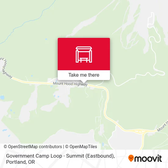 Government Camp Loop - Summit (Eastbound) map