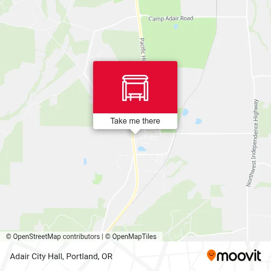 Adair City Hall map