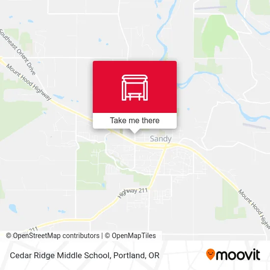 Cedar Ridge Middle School map