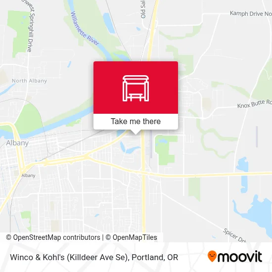 Winco & Kohl's (Killdeer Ave Se) map