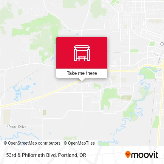 53rd & Philomath Blvd map