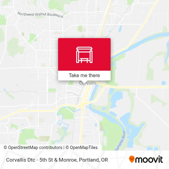 Corvallis Dtc - 5th St & Monroe map