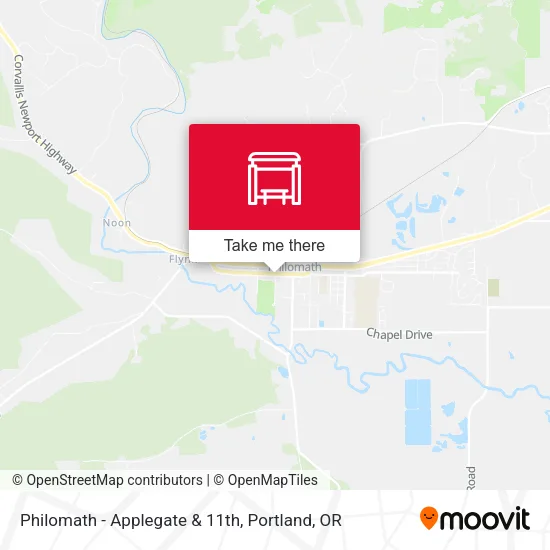 Philomath - Applegate & 11th map