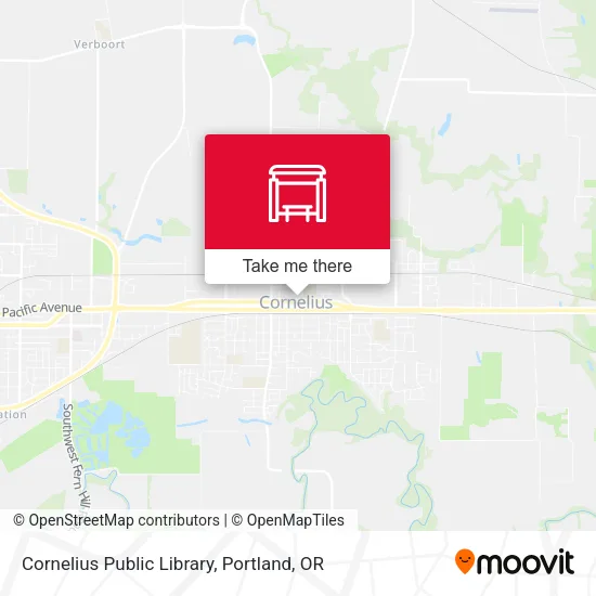 Cornelius Public Library map