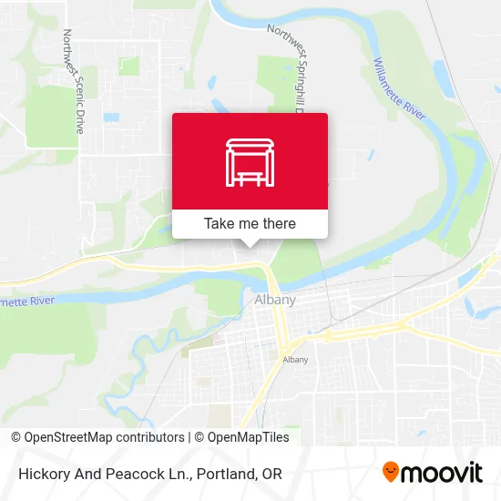 Hickory And Peacock Ln. map