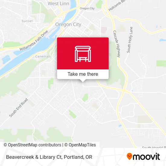 Beavercreek & Library Ct map