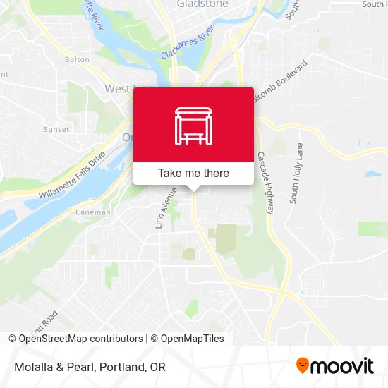Molalla & Pearl map