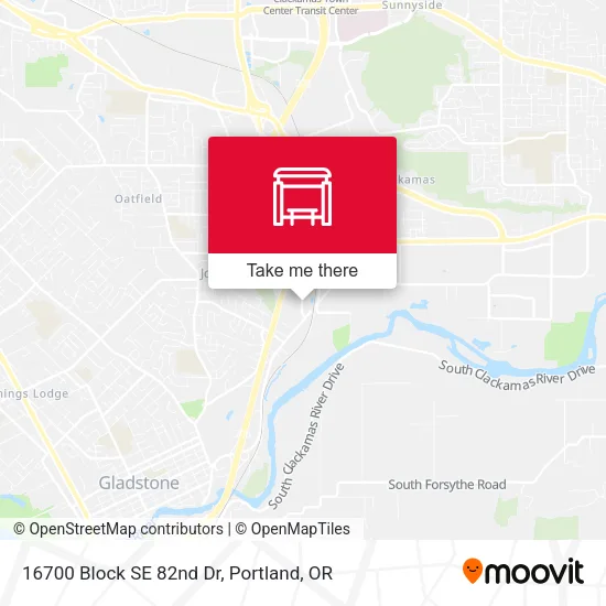 Mapa de 16700 Block SE 82nd Dr