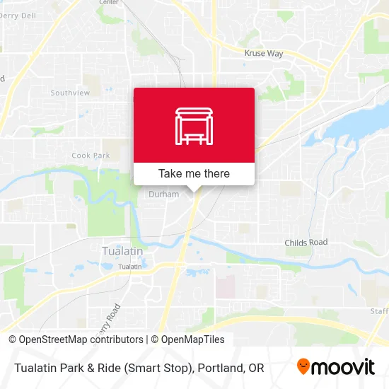 Tualatin Park & Ride (Smart Stop) map