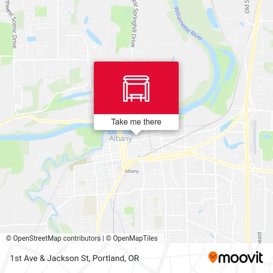1st Ave & Jackson St map