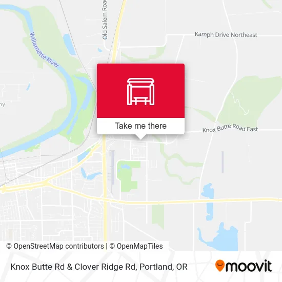 Knox Butte Rd & Clover Ridge Rd map