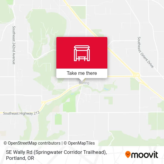 SE Wally Rd (Springwater Corridor Trailhead) map