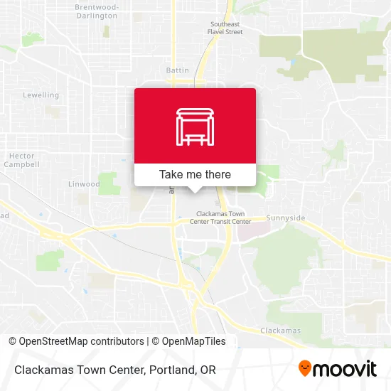 Clackamas Town Center map