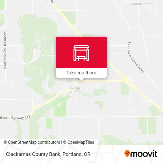 Clackamas County Bank map