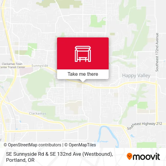 Mapa de SE Sunnyside Rd & SE 132nd Ave (Westbound)