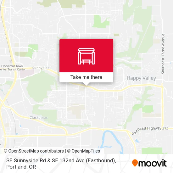 Mapa de SE Sunnyside Rd & SE 132nd Ave (Eastbound)