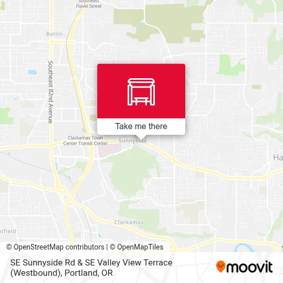 SE Sunnyside Rd & SE Valley View Terrace (Westbound) map