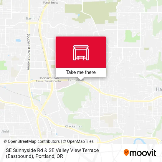 SE Sunnyside Rd & SE Valley View Terrace (Eastbound) map