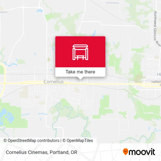 Cornelius Cinemas map
