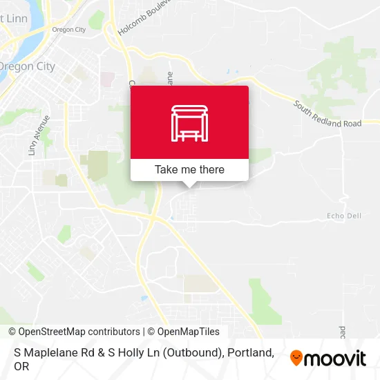 S Maplelane Rd & S Holly Ln (Outbound) map