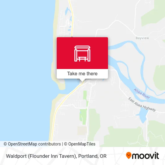 Waldport (Flounder Inn Tavern) map