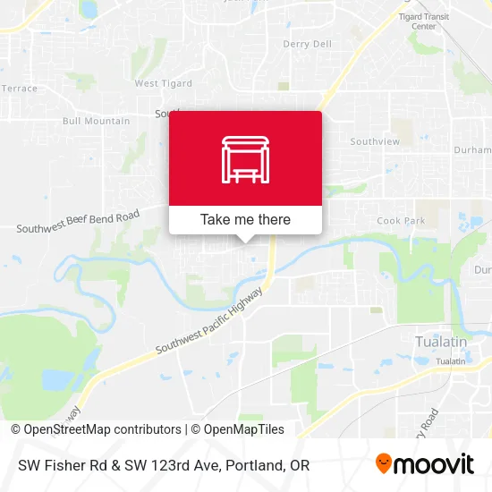 Mapa de SW Fisher Rd & SW 123rd Ave