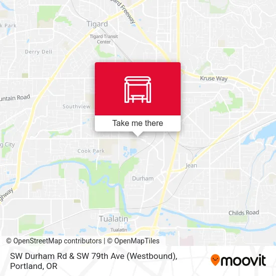 Mapa de SW Durham Rd & SW 79th Ave (Westbound)
