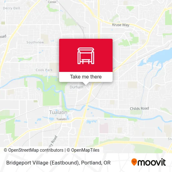 Mapa de Bridgeport Village (Eastbound)