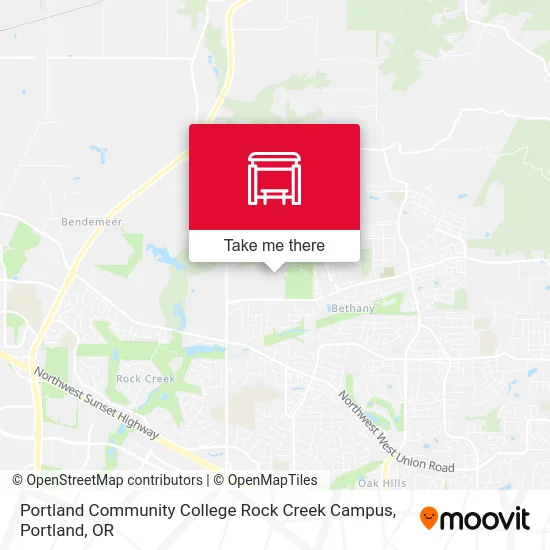 Portland Community College Rock Creek Campus map