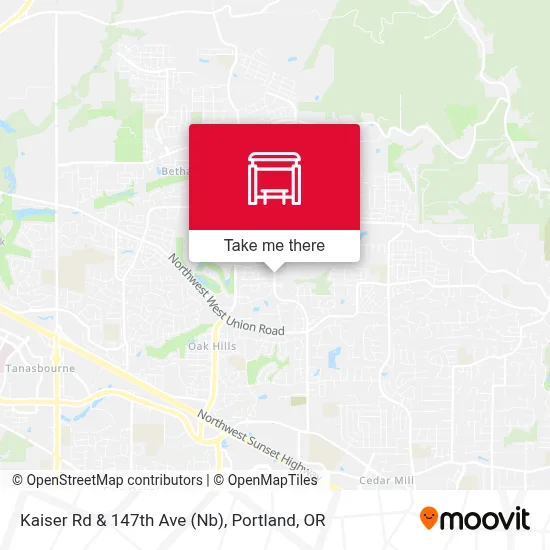 Kaiser Rd & 147th Ave (Nb) map