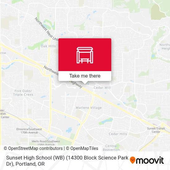 Sunset High School (WB) (14300 Block Science Park Dr) map